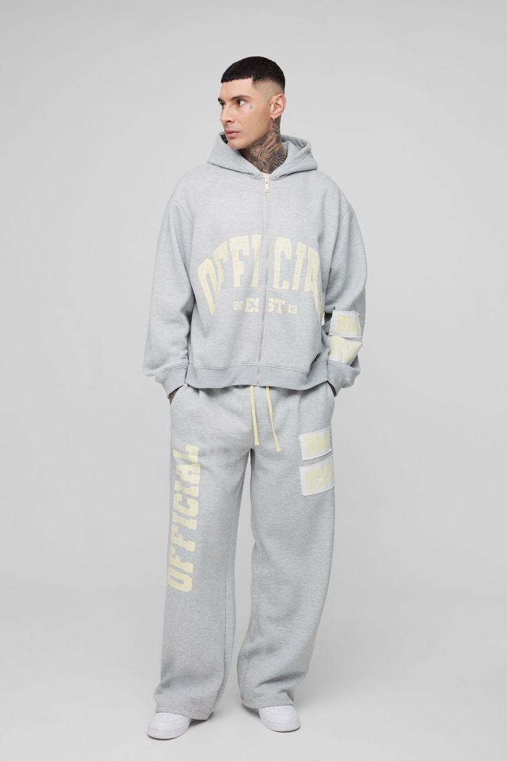 Plus Oversized Boxy Zip Hooded