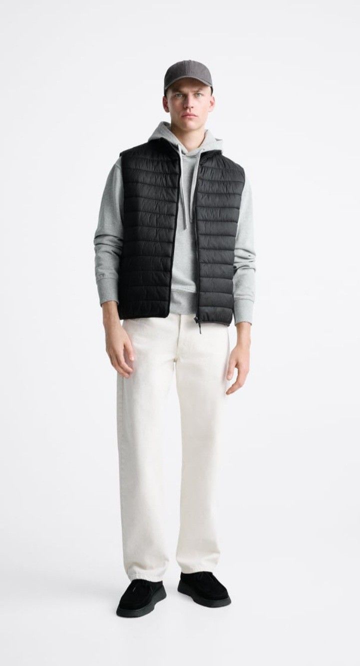 Vest Jacket With Hoodie