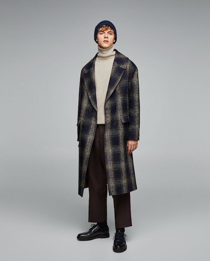 Wool Jacket With Cream Turtleneck