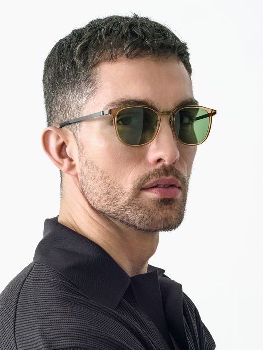 Brow line and Metal Rim Combo Clubmaster Glasses