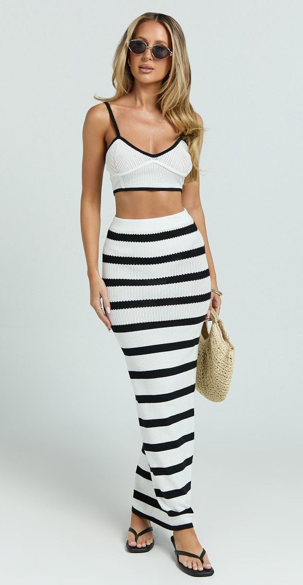 Crop Top and Skirt Set