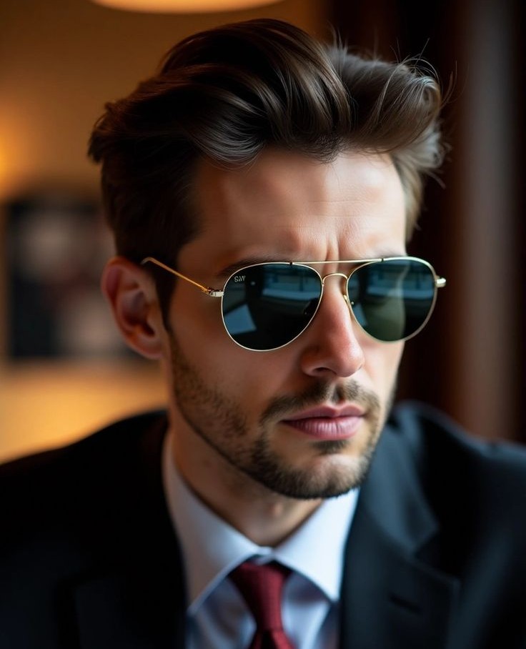 Timeless Classic With Aviator Sunglasses