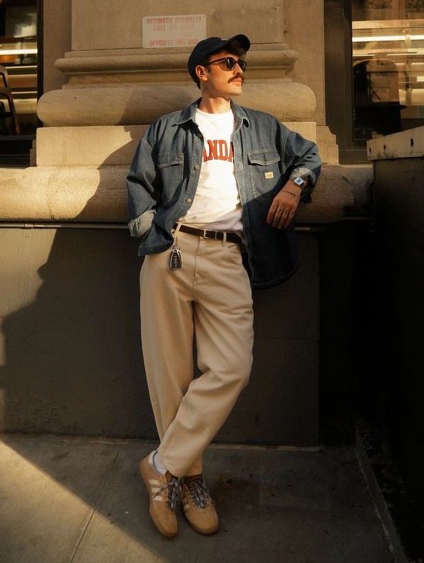Trucker Cap With Denim Jackets and Trousers