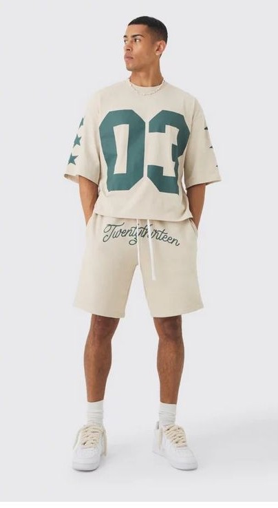 Boxy Oversized Tees and Shorts
