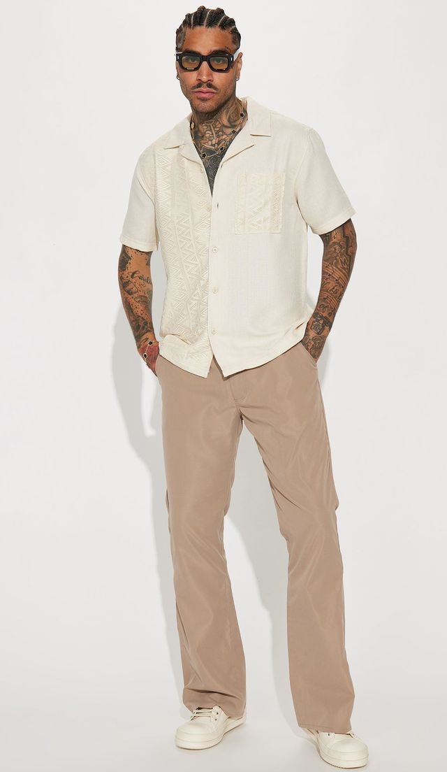 Cuban Collar Crochet Pattern Short Sleeve Shirt