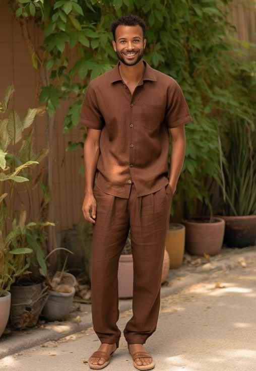 Liner Set With Terracotta Color