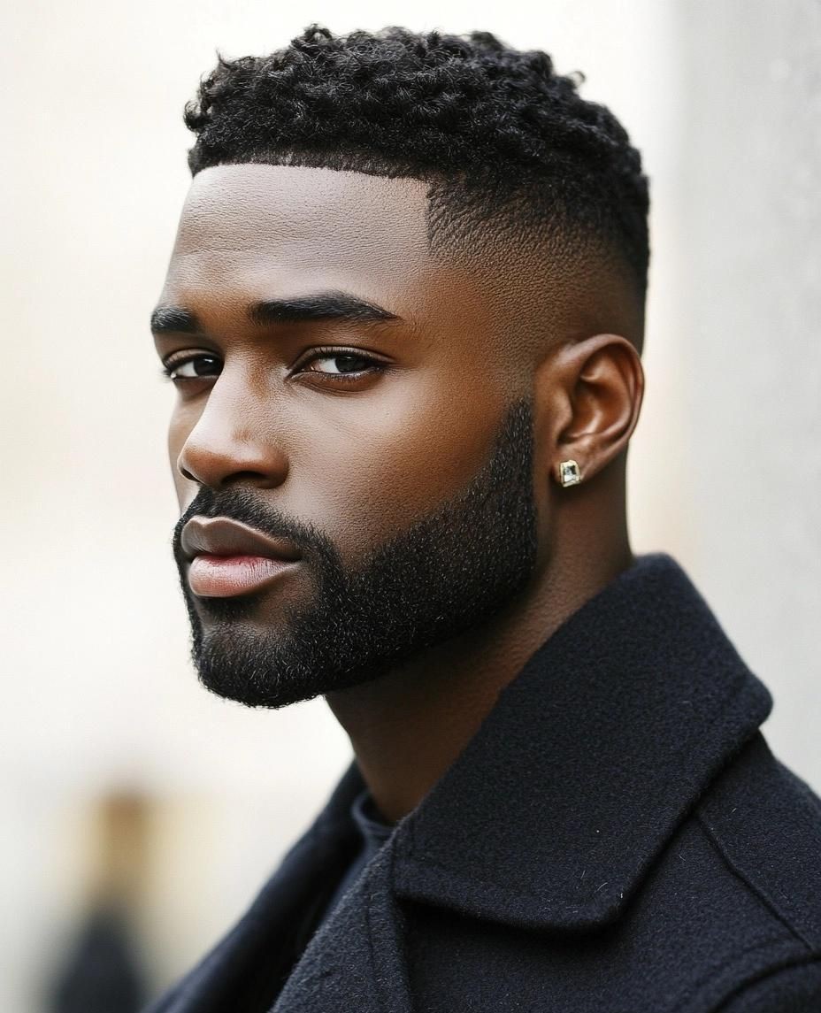 Natural Curls With Afro Cut