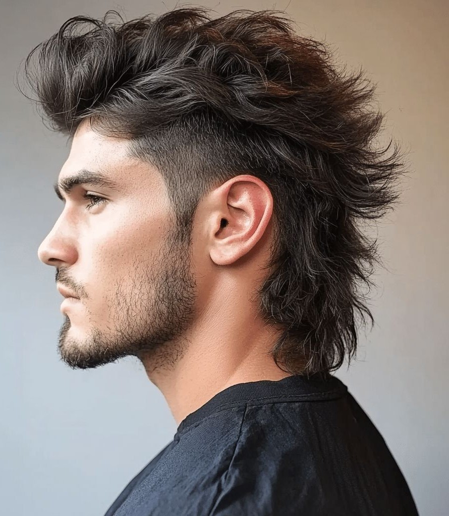 Retro-inspired Mullet Haircut