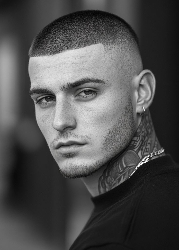 Rugged Look with Buzz Cut