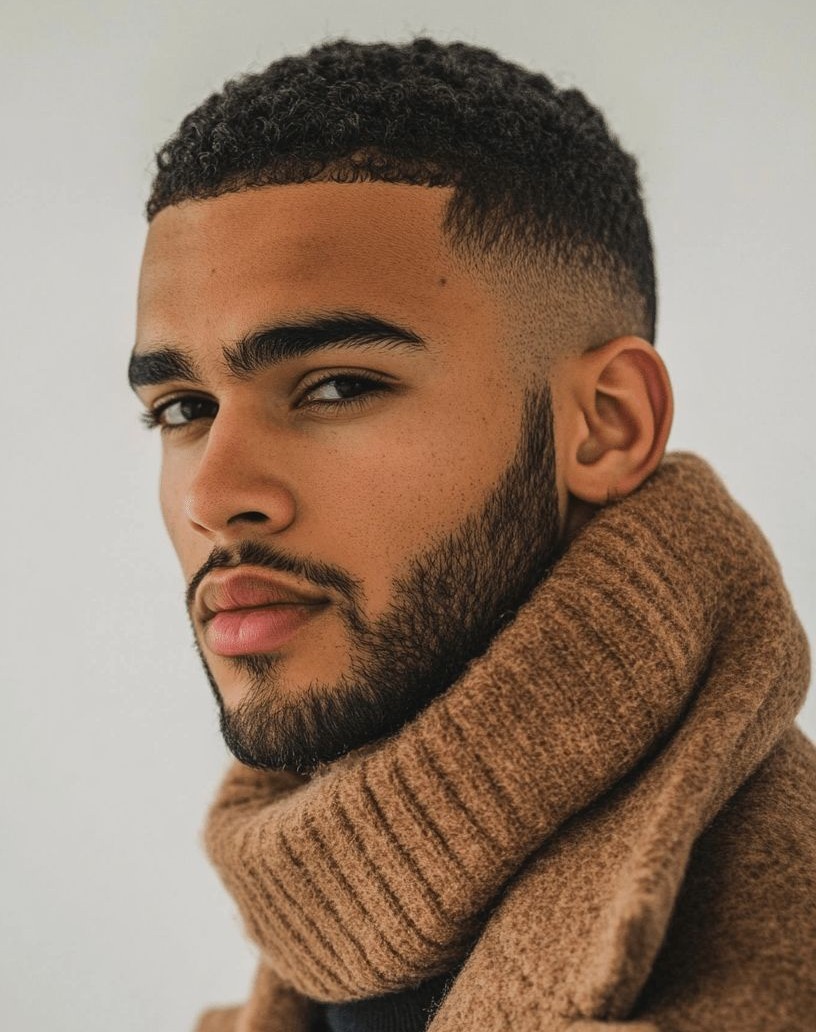 Sides Clean and Sharp Look With Afro Taper Cut