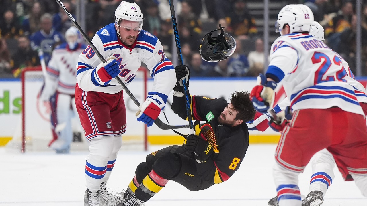 Canucks lose another player and another game as Miller’s Rangers shut them out