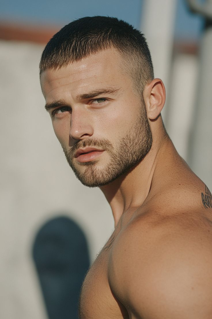 Buzz Cut Hairstyle Highlight Facial Features well