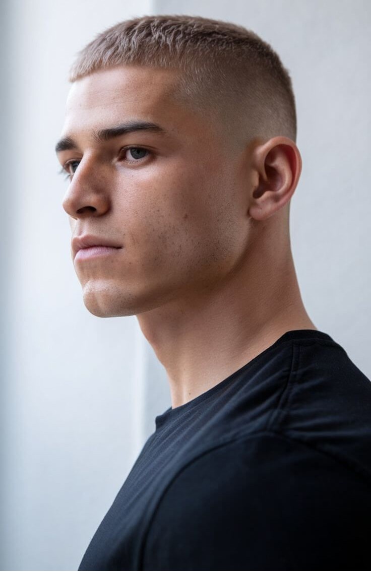 Buzz Cutâ€™s Clean Hairstyle Look