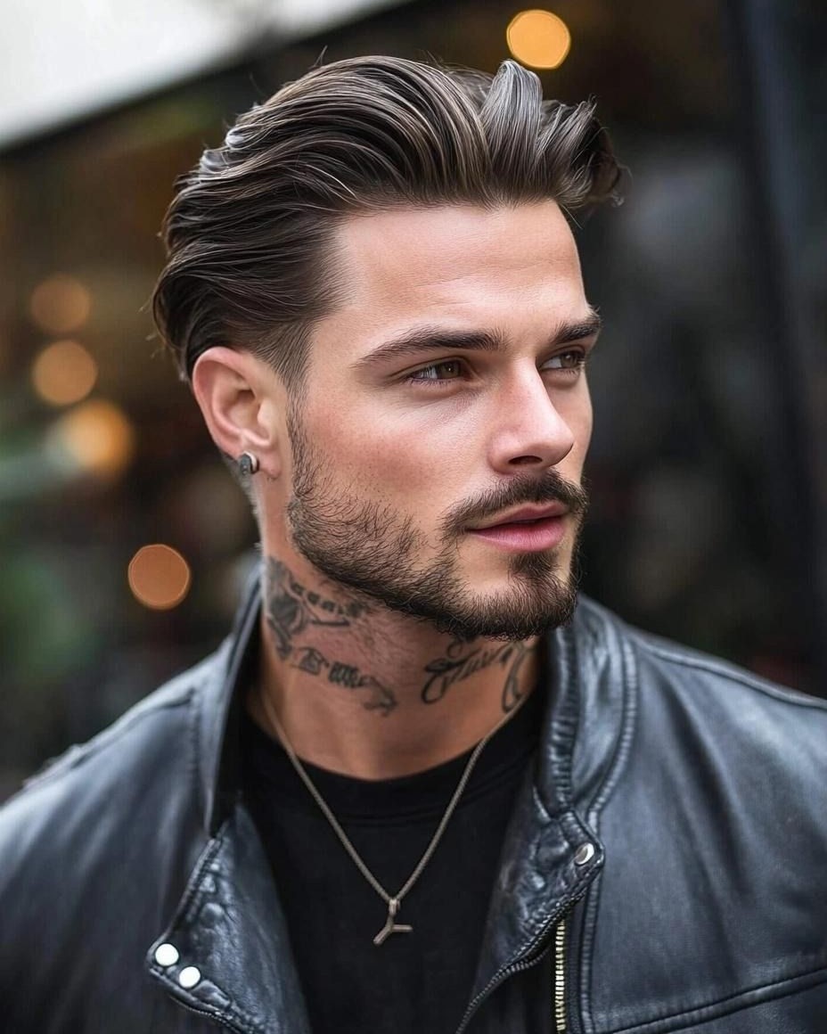 Long Hair Slick Look