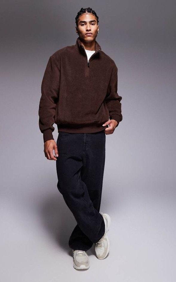 Sweater With Half-Zip