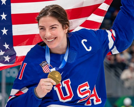 US hockey star Hilary Knight hits back at Trump’s joke about women’s team during SNL skit