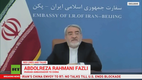 Iran will not budge on talks during US blockade – envoy in China