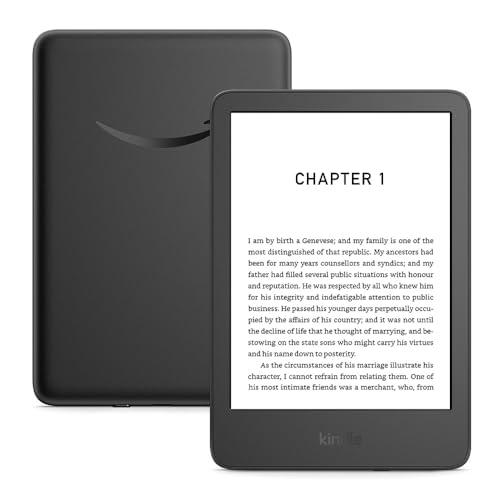Amazon Kindle (newest Gen) &ndash; Lightest and Most Compact Kindle With Glare-Free Display, Faster Page Turns, Adjustable Front Light and Long Battery Life &ndash; 16 Gb &ndash; With Ads &ndash; Black