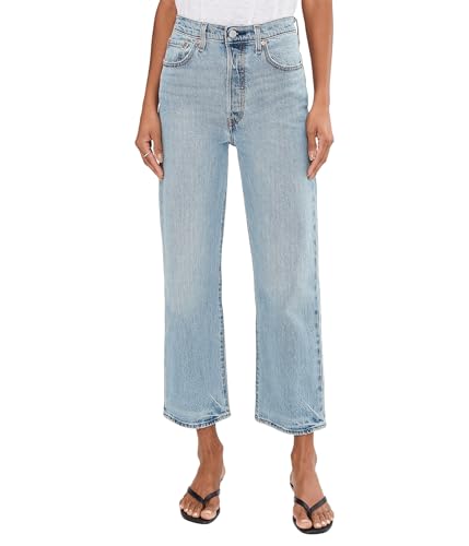 Levi's&reg; Womens Ribcage Straight Ankle Let's Share 28x27