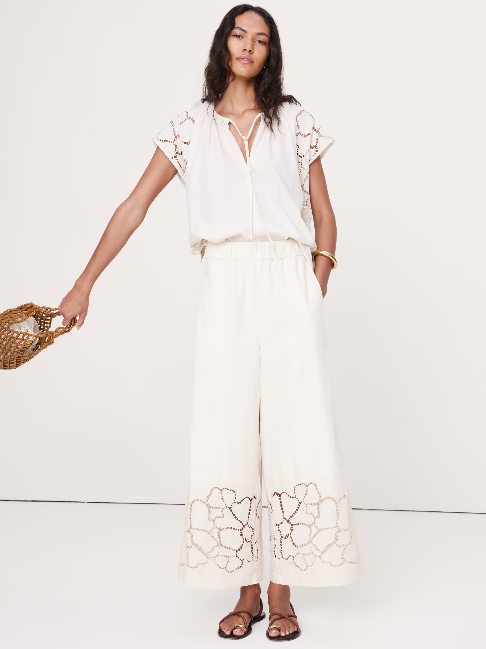 Banana Republic, The Pull-On Wide-Leg Ankle Pant