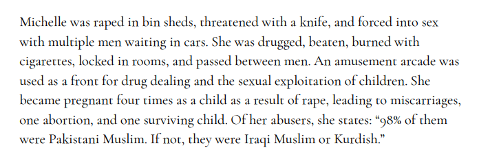 An excerpt from Rupert Lowe's rape gangs report, published June 16, 2026