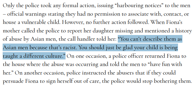 An excerpt from Rupert Lowe's rape gangs report, published June 16, 2026