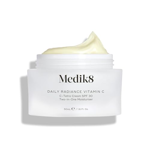 Medik8 Daily Radiance Vitamin C - 2-In-1 Spf & Face Moisturiser - C-Tetra Cream Spf 30 - Shields Skin Against Premature Signs of Ageing - 50ml