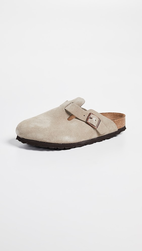 Boston Soft Footbed Clogs - Taupe