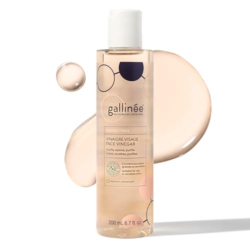 Gallinée - Face Vinegar - Face Toner for Refined Pores - With Hibiscus Infused Apple Cider Vinegar & Prebiotics - Dermatologically Tested Skincare - for Oily & Sensitive Skin - Also in Travel Size