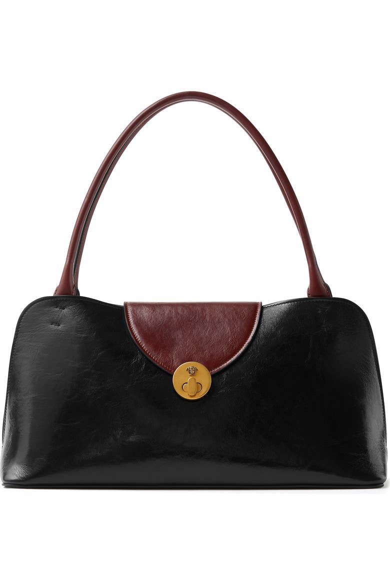 Medium Vivian Leather East/wester Shoulder Bag