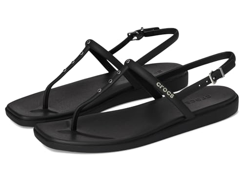 Crocs Women Flip,miami Studded Thong Flip,black,7 Uk Women