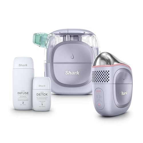Shark Facialpro Glow At-Home Hydro-Powered Facial System With Depuffi Hot & Cold Therapy &ndash; Professional Spa Skincare Device for Pore Cleansing, Hydration, & Radiant Glow, Lilac, Fh320pl