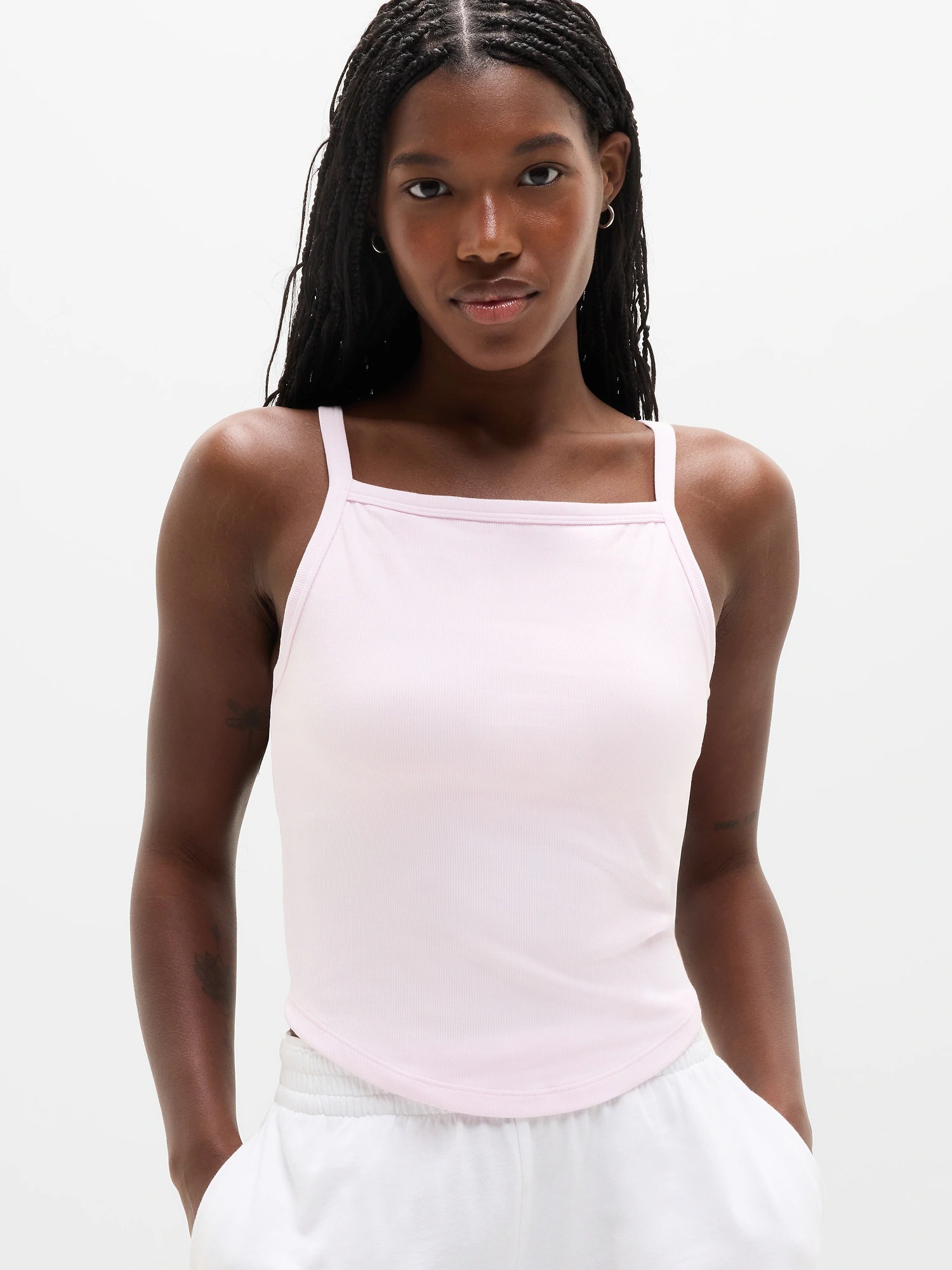 Athleta, Signature Rib Apron Support Top