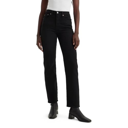 Levi's Women's Wedgie Straight Jeans, (new) Flash Black, 28