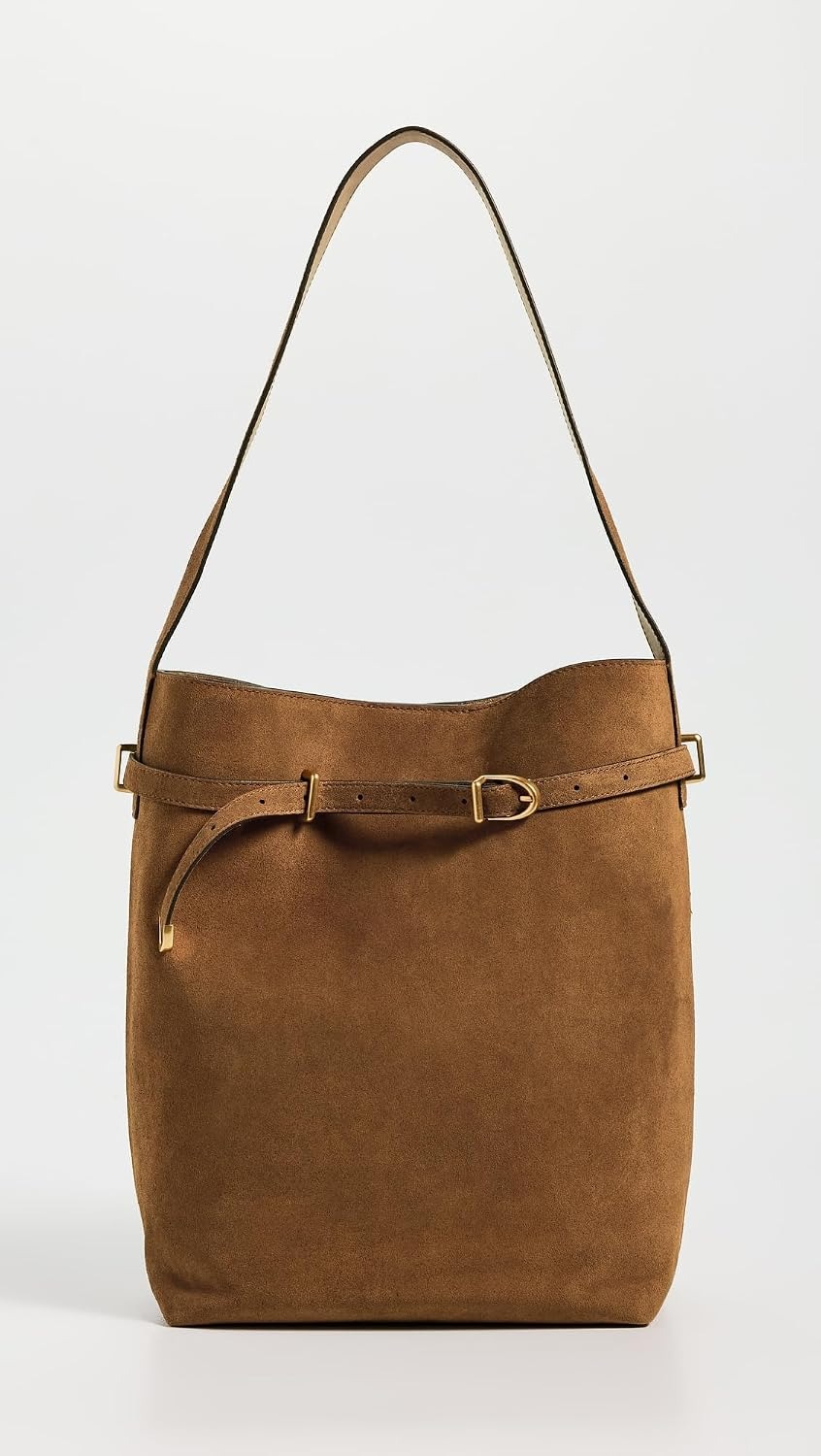 Madewell The Essential Belted Bucket Tote.
