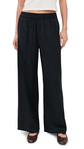 Le Bop Women's Arden Satin Pants, Black, Xs