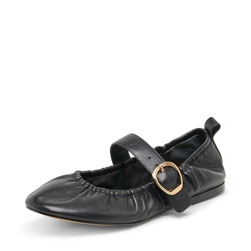 Dolce Vita Women's Caely Ballet Flat, Black, 7.5