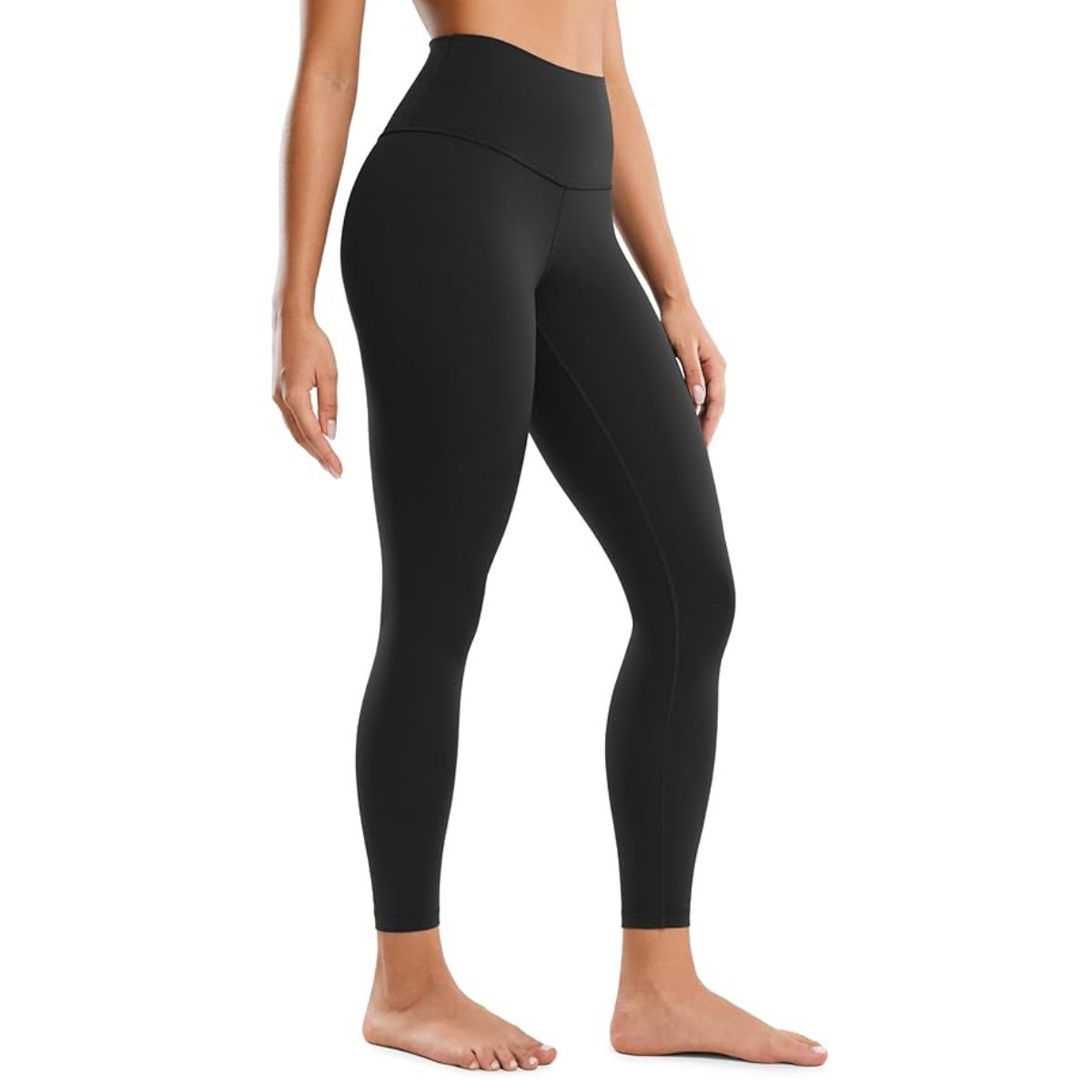 Crz Yoga Women's Butterluxe Yoga Leggings 25'' - High Waisted Workout Gym Leggings Buttery Soft Yoga Pants Black 12
