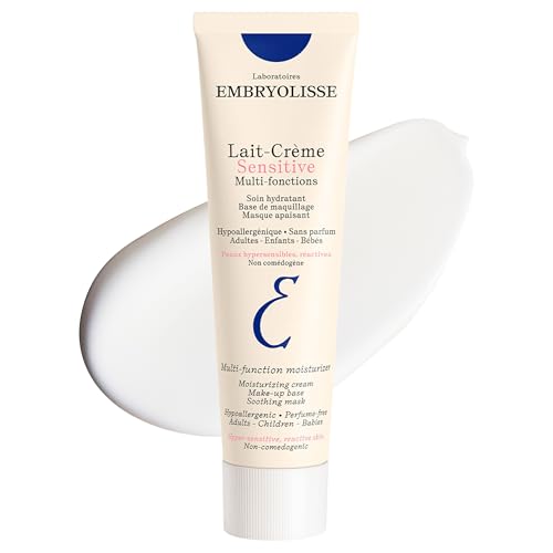 Embryolisse Lait-Cr&egrave;me Concentr&eacute; Sensitive Face Moisturizer and Makeup Primer, Hypoallergenic Fragrance-Free Face Cream With Aloe Vera and Shea Butter