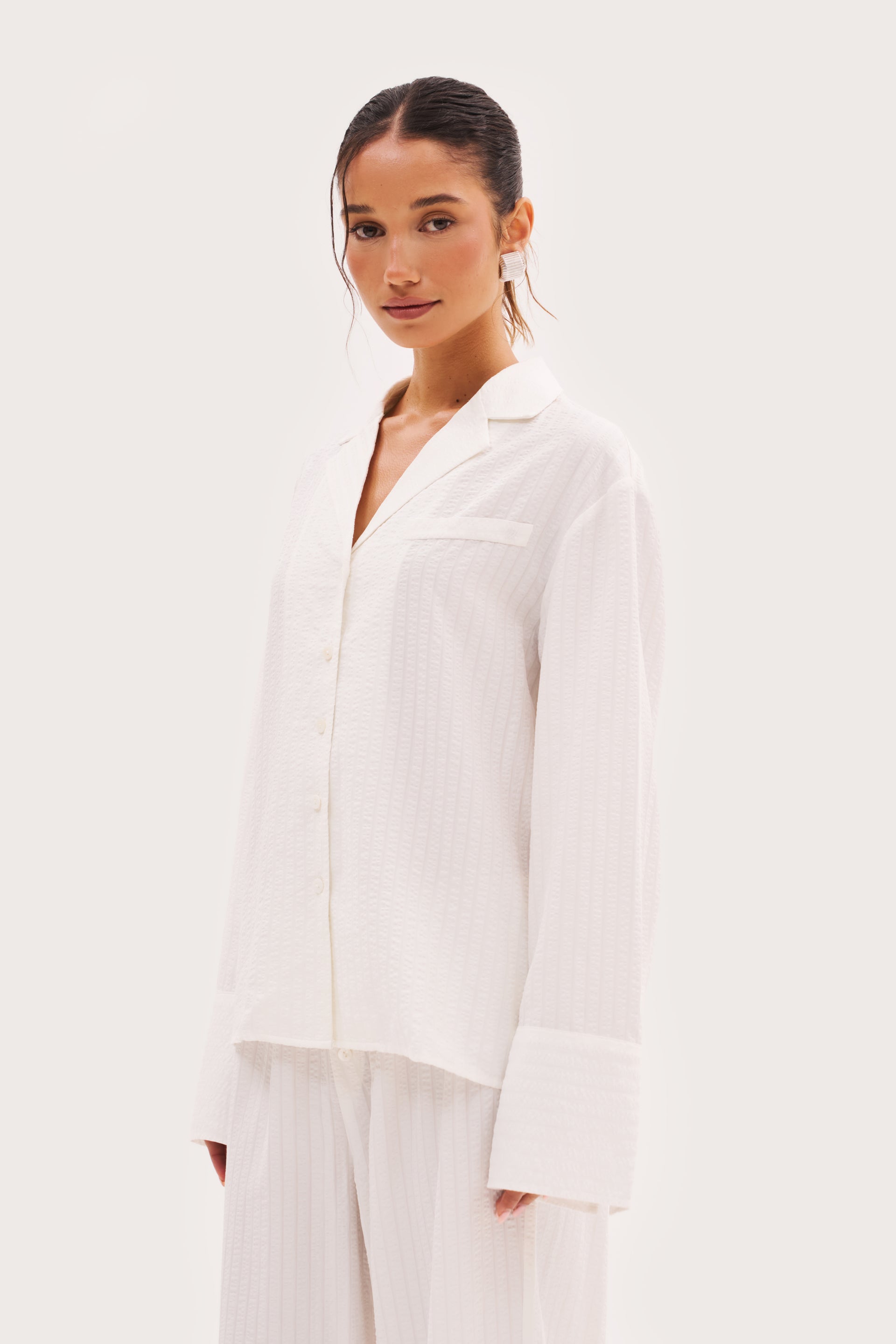 Amalfi Oversized Shirt - White - 2xs