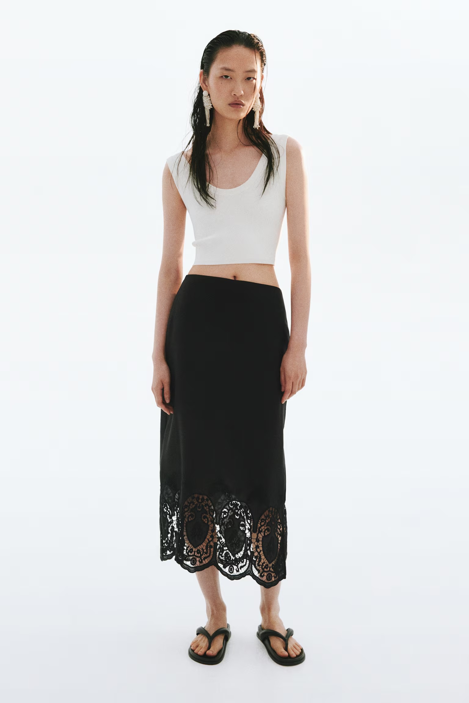 H&M, Broderie Anglaise Skirt