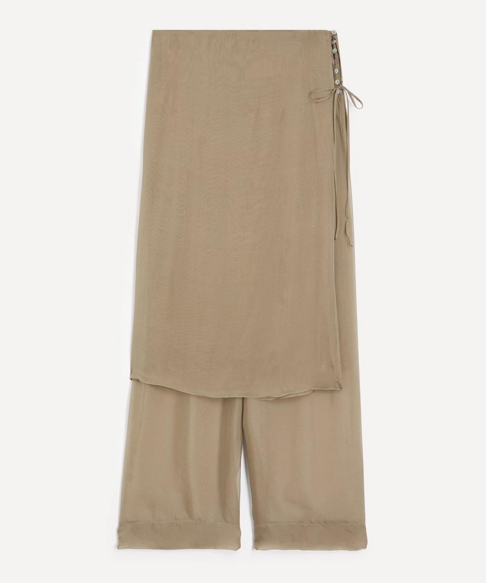Low Archive Silk Black Trousers