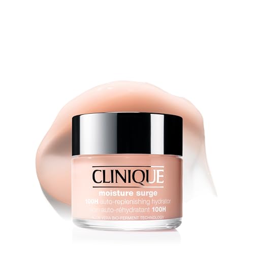 Clinique Moisture Surge 100h Auto-Replenishing Hydrator Oil Free Face Moisturizer | With Hyaluronic Acid, Aloe Bioferment and Vitamins C + E | for All Skin Types | Hydrating + Moisturizing, 4.2 Fl Oz