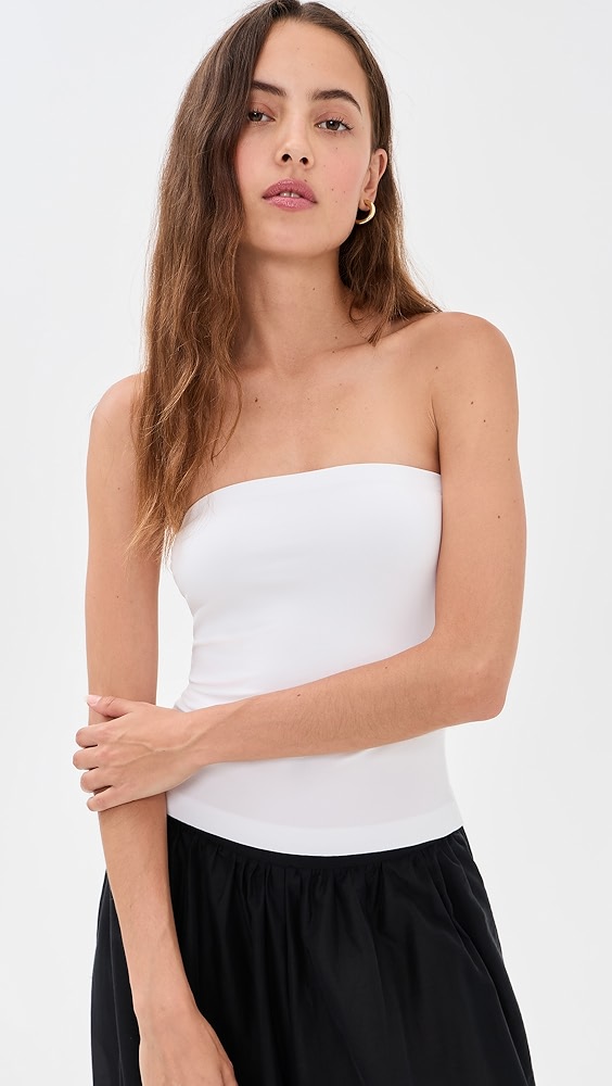Strapless Top - White