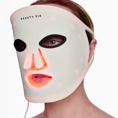 Beauty Pie C-Wave Light Facial Led Mask – Dual Red + Near-Infrared 630/830 Nm Phototherapy Device for Wrinkles, Firming & Even Skin Tone