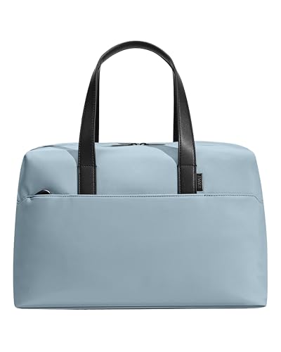 Away Amazon Exclusive the Everywhere Bag - Airline Approved Carry-On Bag With Padded Laptop Pocket, Detachable Shoulder Strap - Water-Repellent Carry-On Duffle Bag - Sky Blue