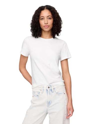 Gap Women's Favorite Crewneck Tee T-Shirt, White V2 Global 2, Small