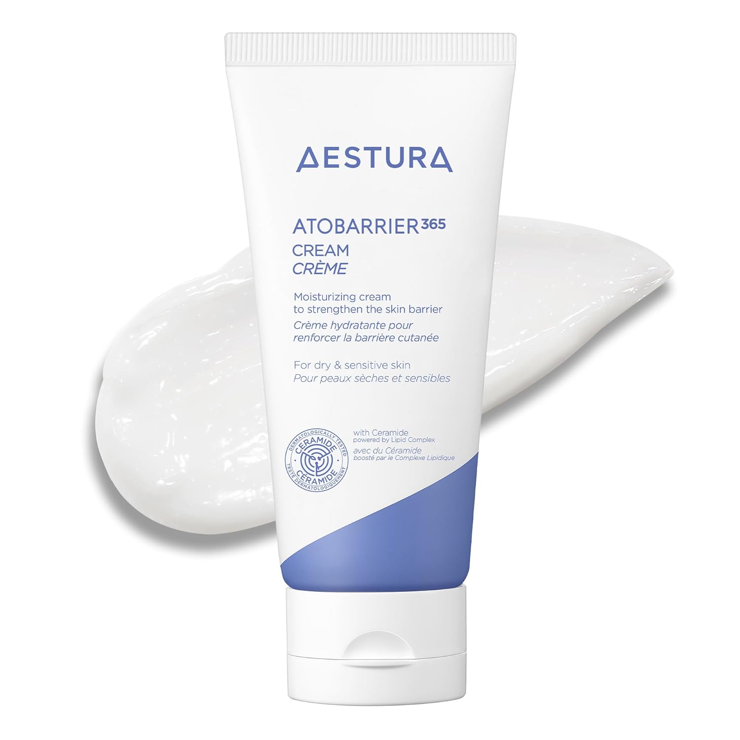 AESTURA, Aestura Atobarrier365 Cream With Ceramides, Korean Face Moisturizer for Barrier Repair | 120h Lasting Hydration, Ceramide Capsules, Dry & Sensitive Skin, Non-Comedogenic, 80 Ml / 2.70 Fl.oz.