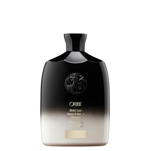 Oribe Gold Lust Repair & Restore Shampoo - Repairs & Prevents Damage - Protects & Moisturizes Dry, Damaged Strands - With Biotin & Niacinamide - for Damaged Hair & All Hair Types - 8.5 Oz