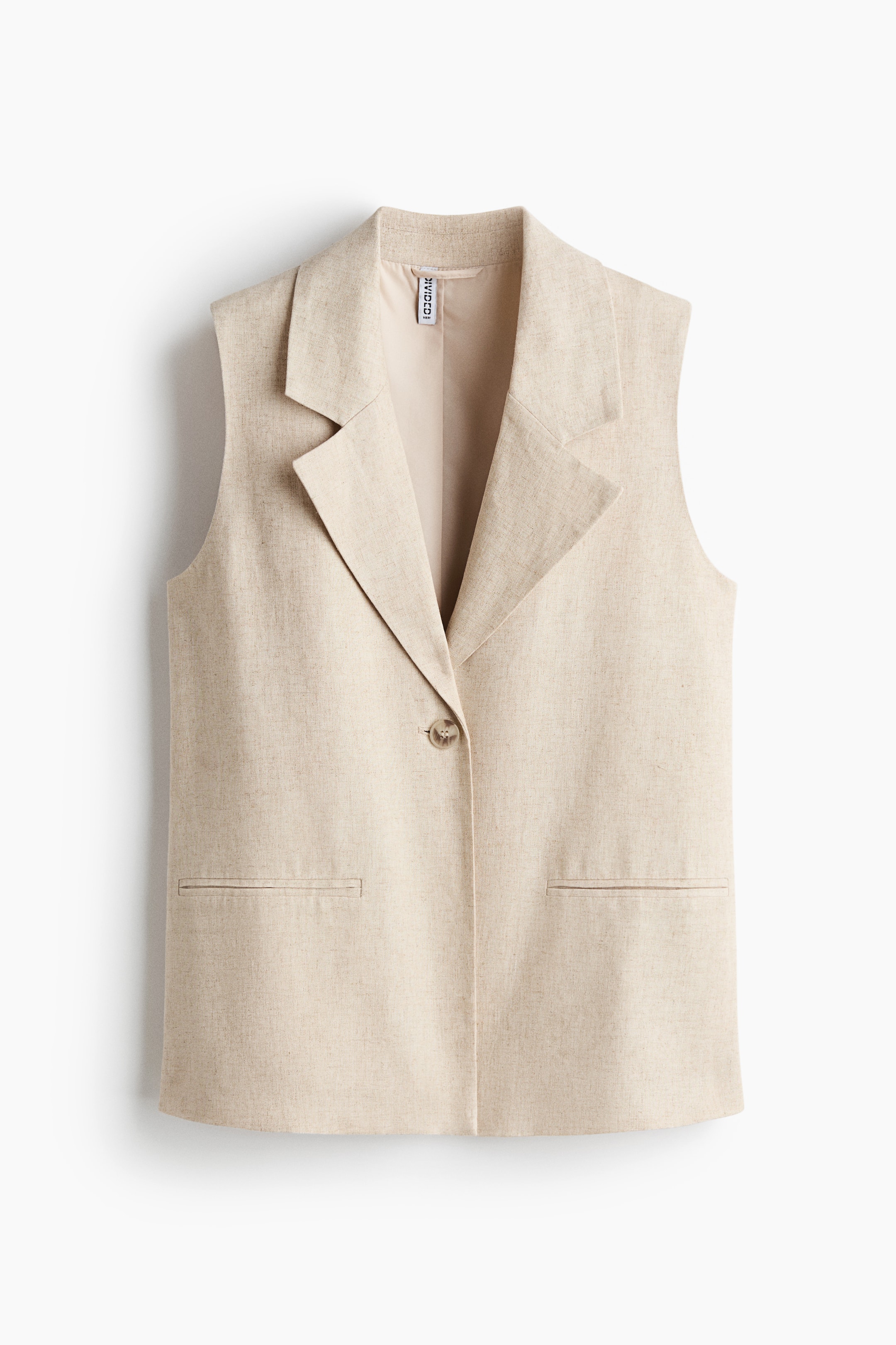 Linen-Blend Waistcoat